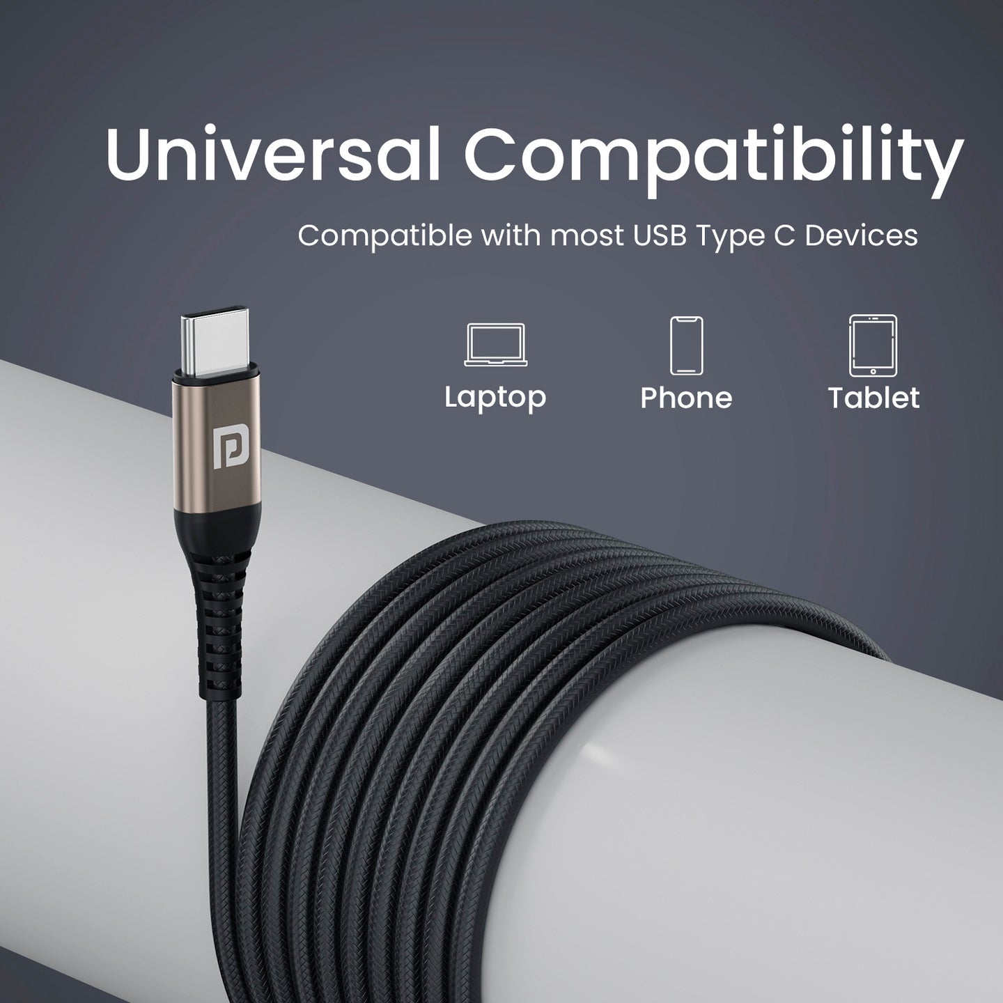 Portronics Conch Tune C – Type-C Wired Earphones with Mic & In-line Controls