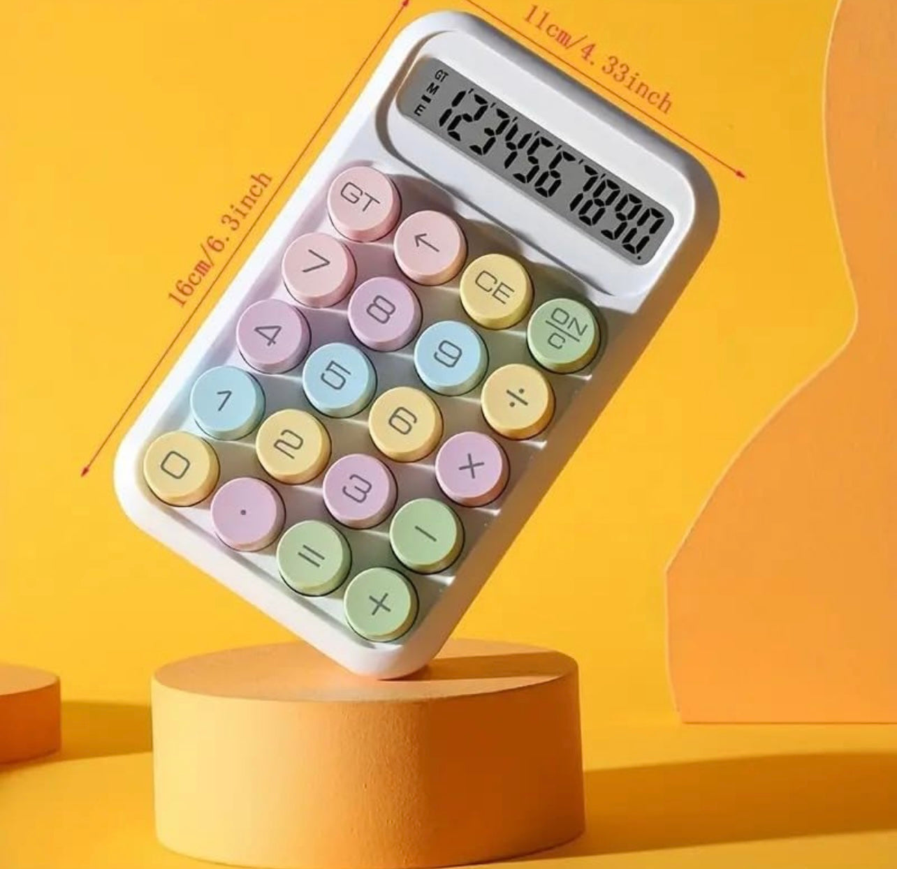 Stylish Calculator – Mechanical Keys, AAA Battery, Long-Lasting Performance
