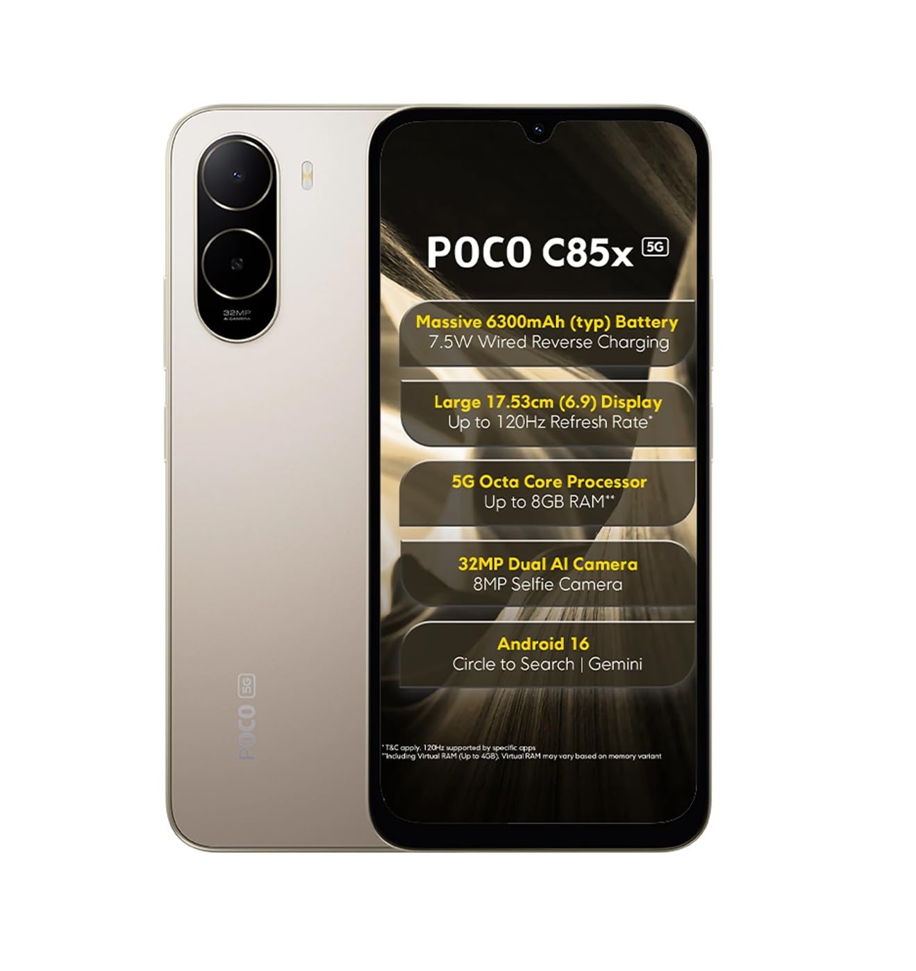 POCO C85x 5G (4GB RAM / 64GB Storage)